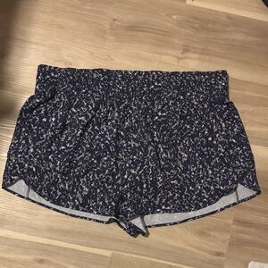 Avia Navy and Cream Printed Athletic Pull-On Shorts